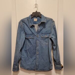 Denim Button-Up Shirt Old Navy Men's Small